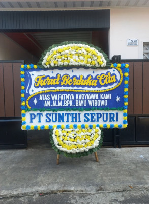 Papan Bunga Duka di Simanindo